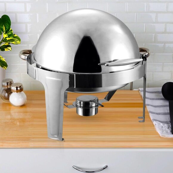 SOGA 6L Chafing Dish Round Roll Top - Picture 3 of 8
